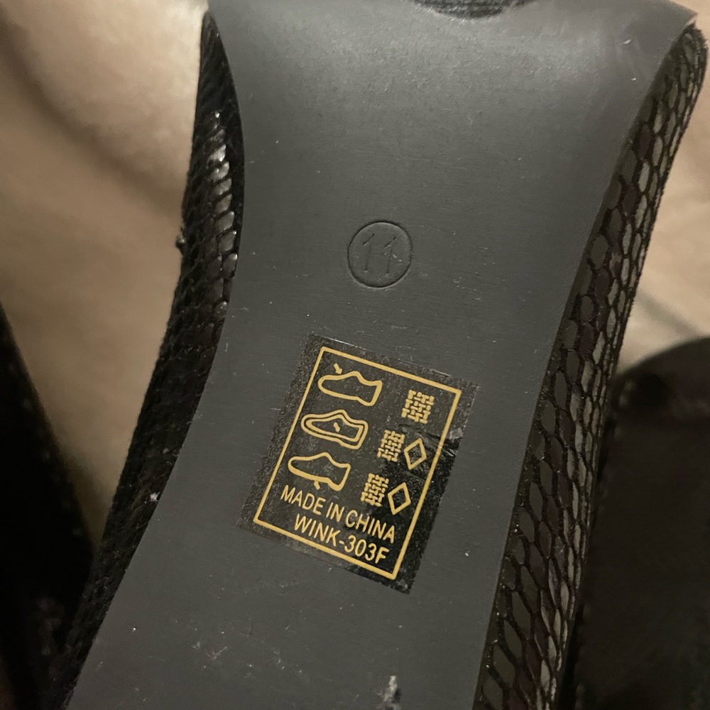 Woman fashion knee high heals black from Fashion Nova